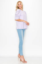 Load image into Gallery viewer, Runa Pointe Knit Top with Embroidered Summer Flowers
