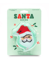 Load image into Gallery viewer, 3D Packaged Crew Socks - Christmas Holiday - Santa - Green
