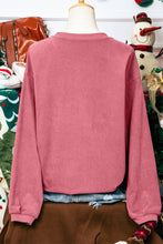 Load image into Gallery viewer, IN MY MERRY ERA Loose Fit Corded Sweatshirt
