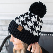 Load image into Gallery viewer, CC Houndstooth Beanie
