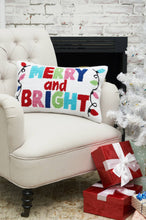 Load image into Gallery viewer, Christmas Merry And Bright Throw Pillow
