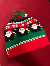 Load image into Gallery viewer, Light Up Christmas Pom Pom Beanie Hat
