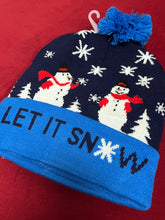 Load image into Gallery viewer, Light Up Christmas Pom Pom Beanie Hat
