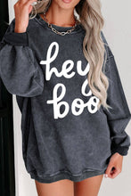 Load image into Gallery viewer, Hey Boo Corded Sweatshirt In Charcoal
