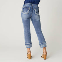 Load image into Gallery viewer, Everstretch Boyfriend Capri Jeans with Contrast Bottom
