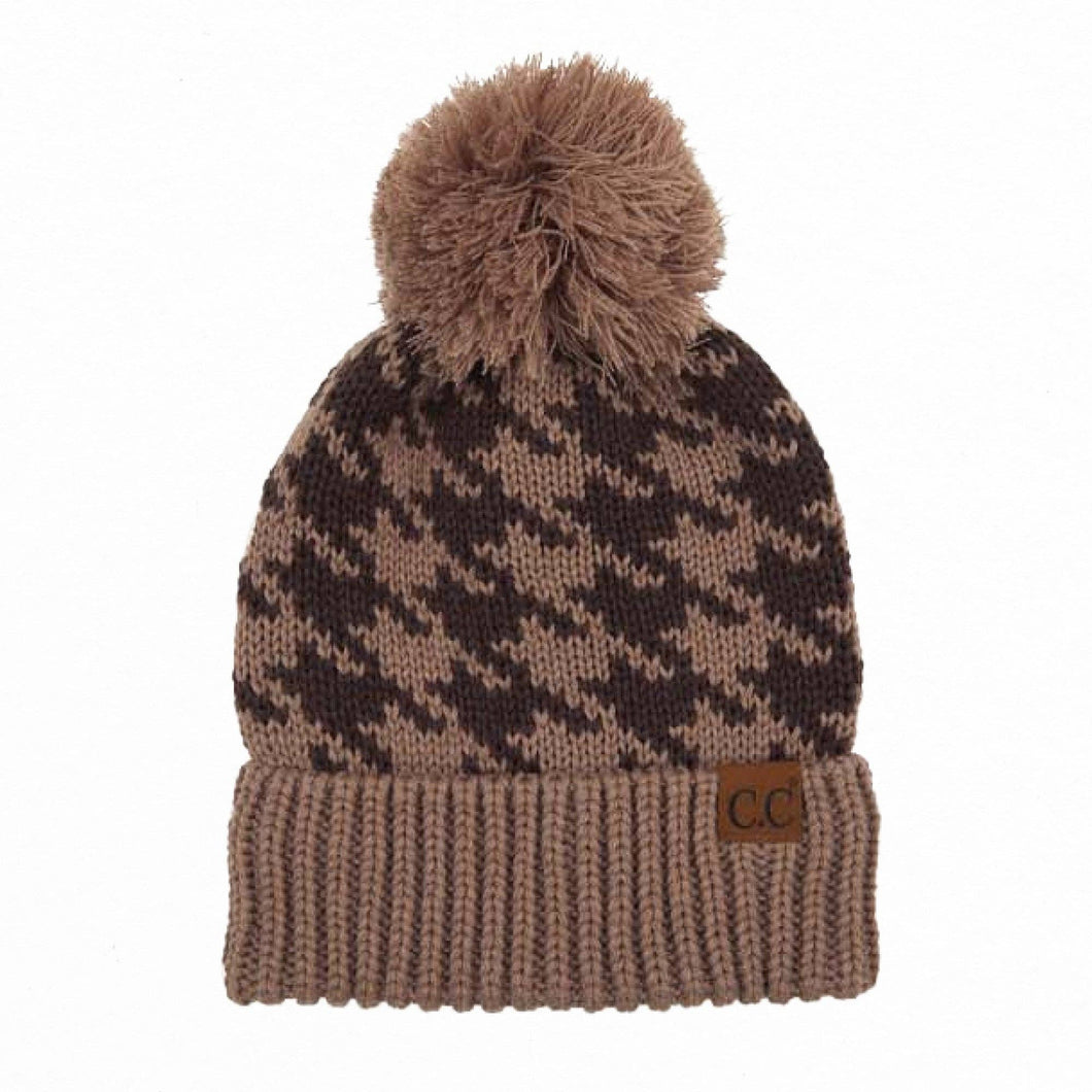 CC Houndstooth Beanie